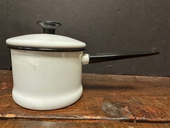 Vintage Enamel Sauce Pan