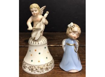 2pc Porcelain Angel Bells