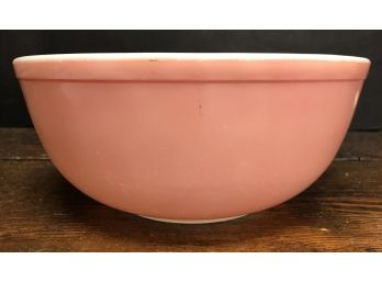 Early Pink Pyrex Large Mixing Bowl