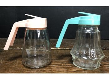 2pc Federal Mid Century Syrup Dispensers