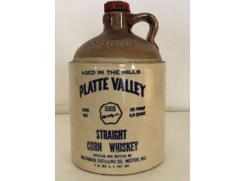 Platte Valley Straight Corn Whiskey Bottle