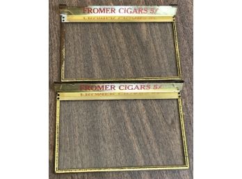 2pc Vintage Fromer Cigar 5 Cent Cigar Box Covers