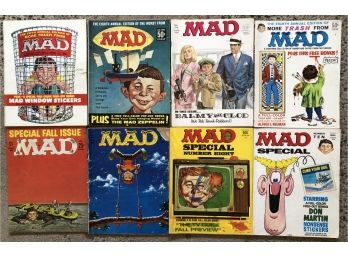 8pc Vintage Mad Magazines