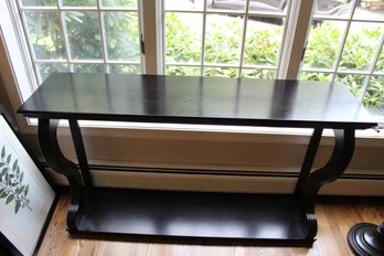 Modern Espresso Finish Console Table