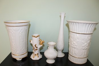 Collection Of 5 Vases