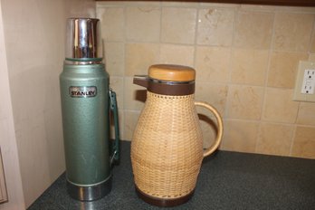 Two Vintage Thermal Beverage Containers