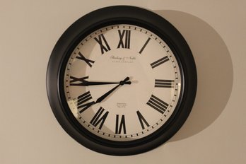 Black Battery Operated Wall Clock