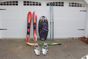 Collection Of Water And Snow Sports Items