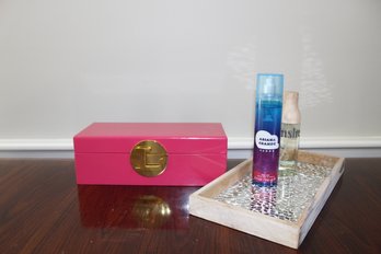 Body Mist Sprays, Jewelry Box & Mirror Tray