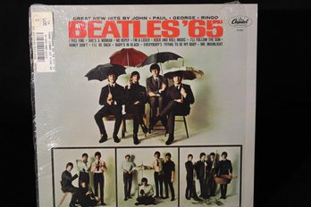Vinyl Record- The Beatles- 'Beatles '65' Still In Shrink W/ Original Store Sticker