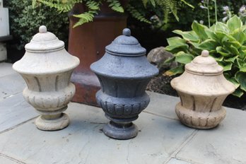 Collection Of Three Outdoor Garden Urns