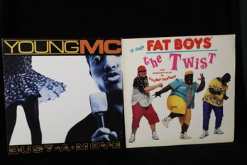 Vinyl Record-Fat Boys- 'The Twist' 12' Single, And Young MC 'Bust A Move' 12' Single