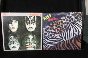 Vinyl Record Lot- Kiss-'Dynasty' And 'animalize', Early Pressing