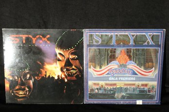 Vinyl Record Lot- Styx-'Killroy Was Here' And 'Paradise Theater'