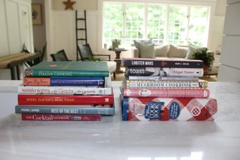 Collection Of Twelve Great Idea Cookbooks And Bar/cocktail Handbooks