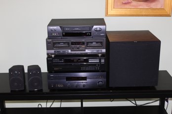 Stereo Components, Boston Speakers And Sub-Woofer And VCR