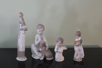 Collection Of Four Vintage Lladro Figures