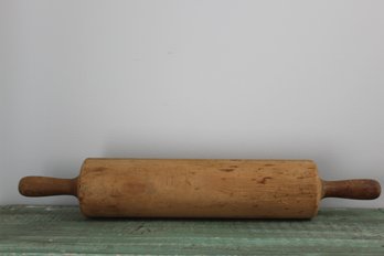 Vintage Handmade Giant Wooden One-piece Rolling Pin
