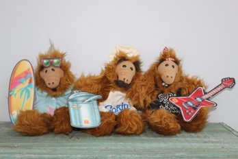 Three 'Alf' Plush Hand Puppets