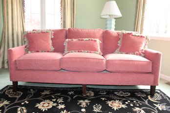 ~Gorgeous Coral Colored Thomasville Sofa!