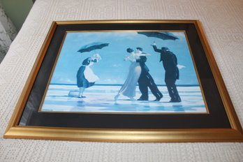 Framed Wall Art Of Couple Dancing On The Beach