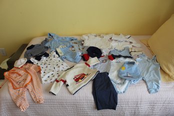 Adorable Lot Of Boys Clothes, Sizes From Newborn Through 12 Months