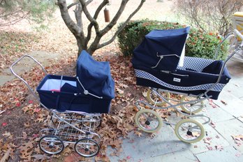 Pair Of Vintage Baby Buggies