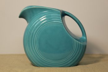 Vintage Fiesta- Turquoise Disc Pitcher