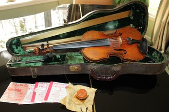 Vintage German Violin In Lifton Case Made In USA  Unique!