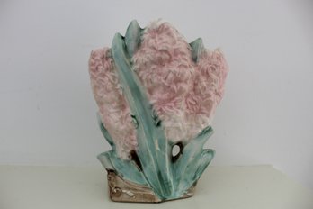 Vintage McCoy Art Pottery Pink Hyacinth Flower Vase