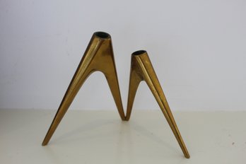 MCM Brass Candle Holder
