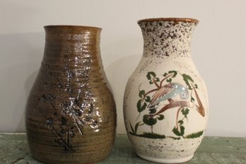 Pair Of Pottery Vases