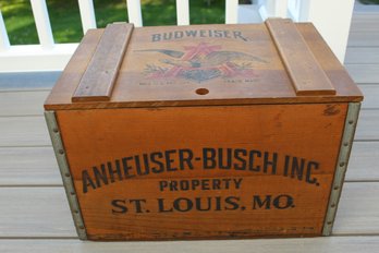 Vintage Anheuser-Busch Centennial Beer Crate