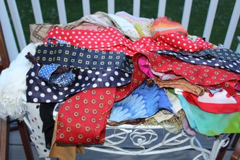 Large Lot Of Vintage/Retro Scarves