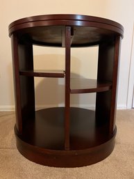 Fabulous Cherry Wood Round End Table