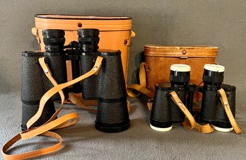 2 Binoculars By Oculus Hoya 10x50 & USCO 6x30 With Cases
