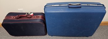 2 Hard Sided Suit Cases Incl American Tourist & Samsonite