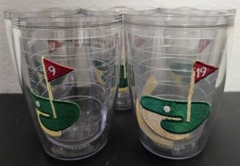 Set Of 6 Golf Theme Insulated Plastic Cups By Signature Series