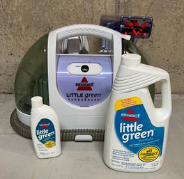 Bissell Little Green Machine Carpet Shampooer W Cleaning Solution