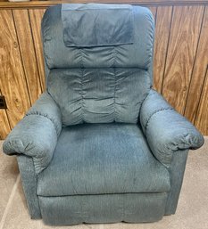 La-Z-Boy Blue Upholstered Reclining Arm Chair