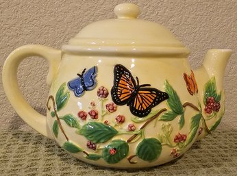 Butterfly Ceramic Teapot By Harry & David