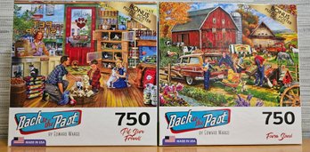 3 750pc Puzzles By Back To The Past & Home Grown