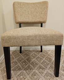 Tan Upholstered Mid-century Chair