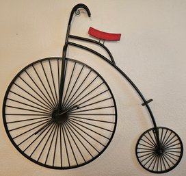 Metal Wire Bike Wall Hanging Decor