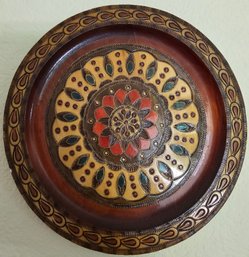 Hand Carved/painted Decorative Plate