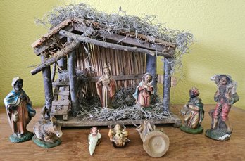 Wooden Nativity Set Incl Figurines