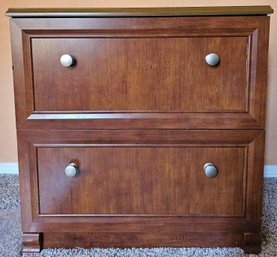 2 Drawer Wooden Filing Cabinet