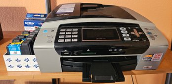 Brother MFC-490CW Printer With Many Ink Replacement Cartridges (tested)