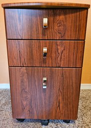 3 Drawer Composite Wood Filing Cabinet On Casters