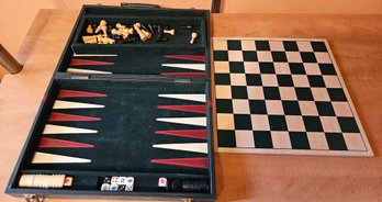 Travel Backgammon & Chess Set